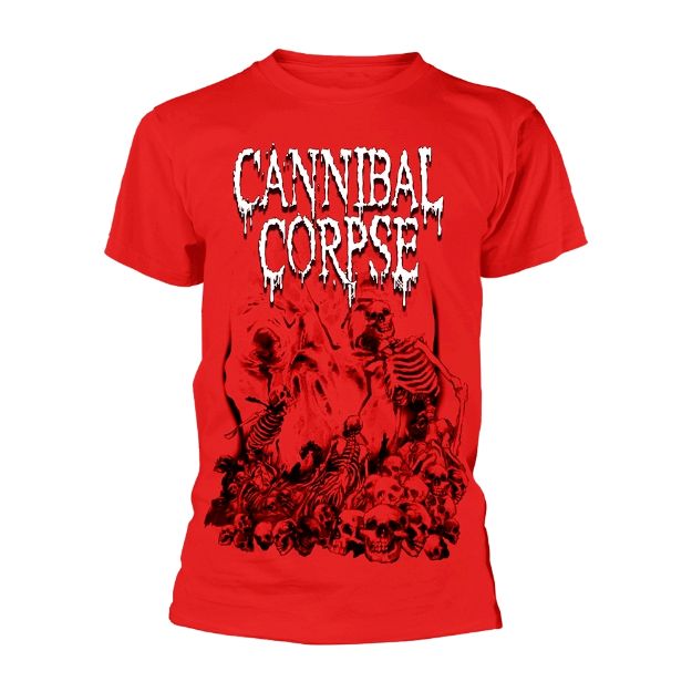 Picture of Cannibal Corpse - Pile Of Skulls - Red (t-shirt)