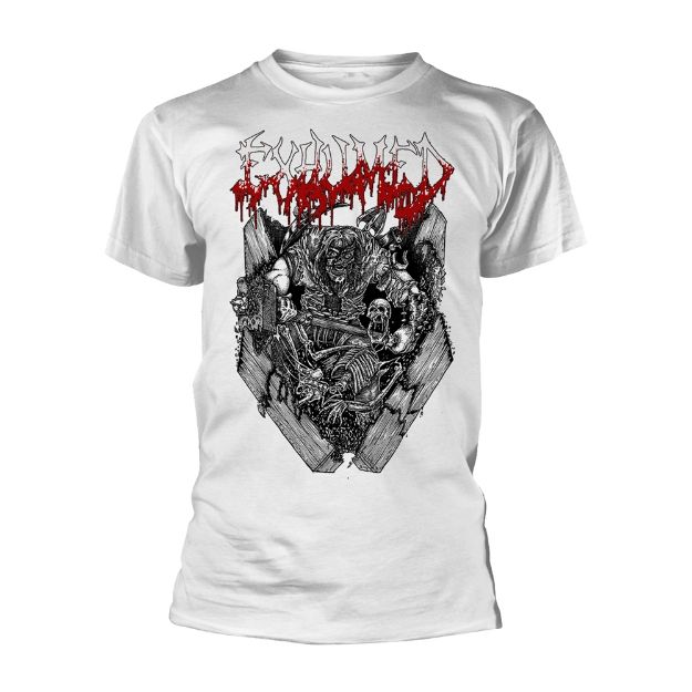 Picture of Exhumed - Casket Crusher - White (t-shirt)