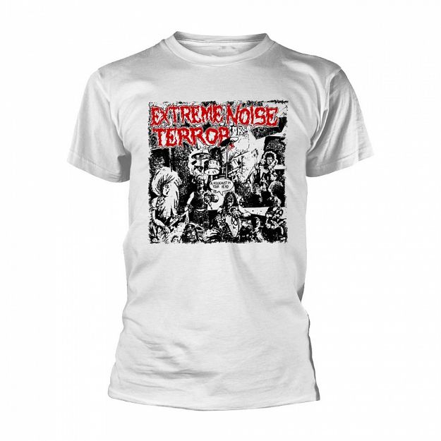 Picture of Extreme Noise Terror - Holocaust White (t-shirt)
