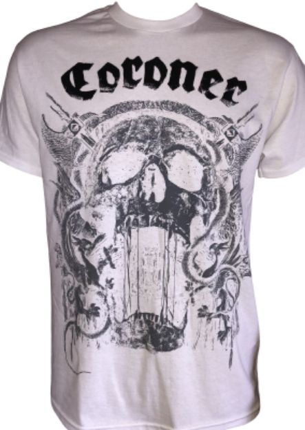 Picture of Coroner - Skull White (t-shirt)