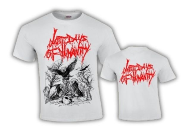Picture of Last Days Of Humanity - Human Remains WHITE (t-shirt)